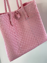 Hand Woven Tote Bag Large - Dusty Pink