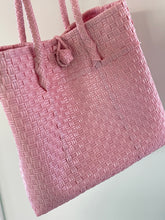 Hand Woven Tote Bag Large - Dusty Pink