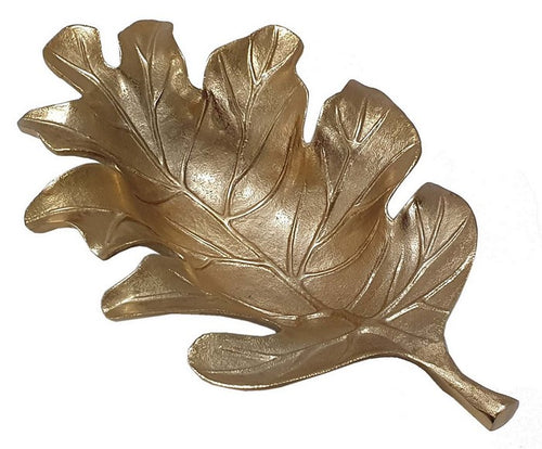 Brass Metal Oak Leaf