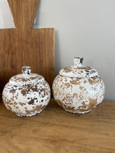 Wooden White Detailed Vases