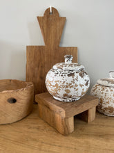 Wooden White Detailed Vases