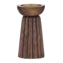 Pillar Candle Holder - Chestnut