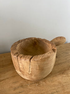 Teak Wooden Bowl with handle