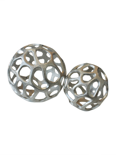 Silver Decorative Sculpture Ball