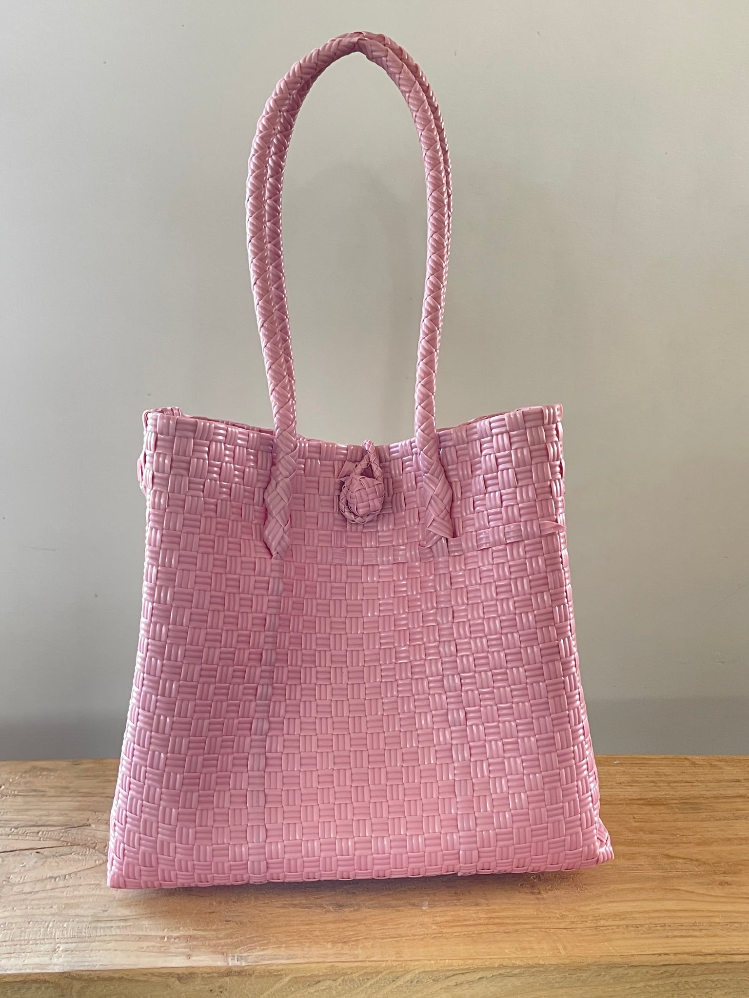 Dusty pink top tote bag