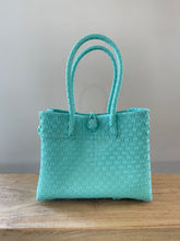Hand Woven Tote Bag M - Mint