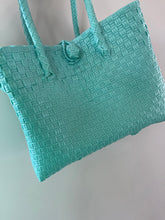 Hand Woven Tote Bag M - Mint