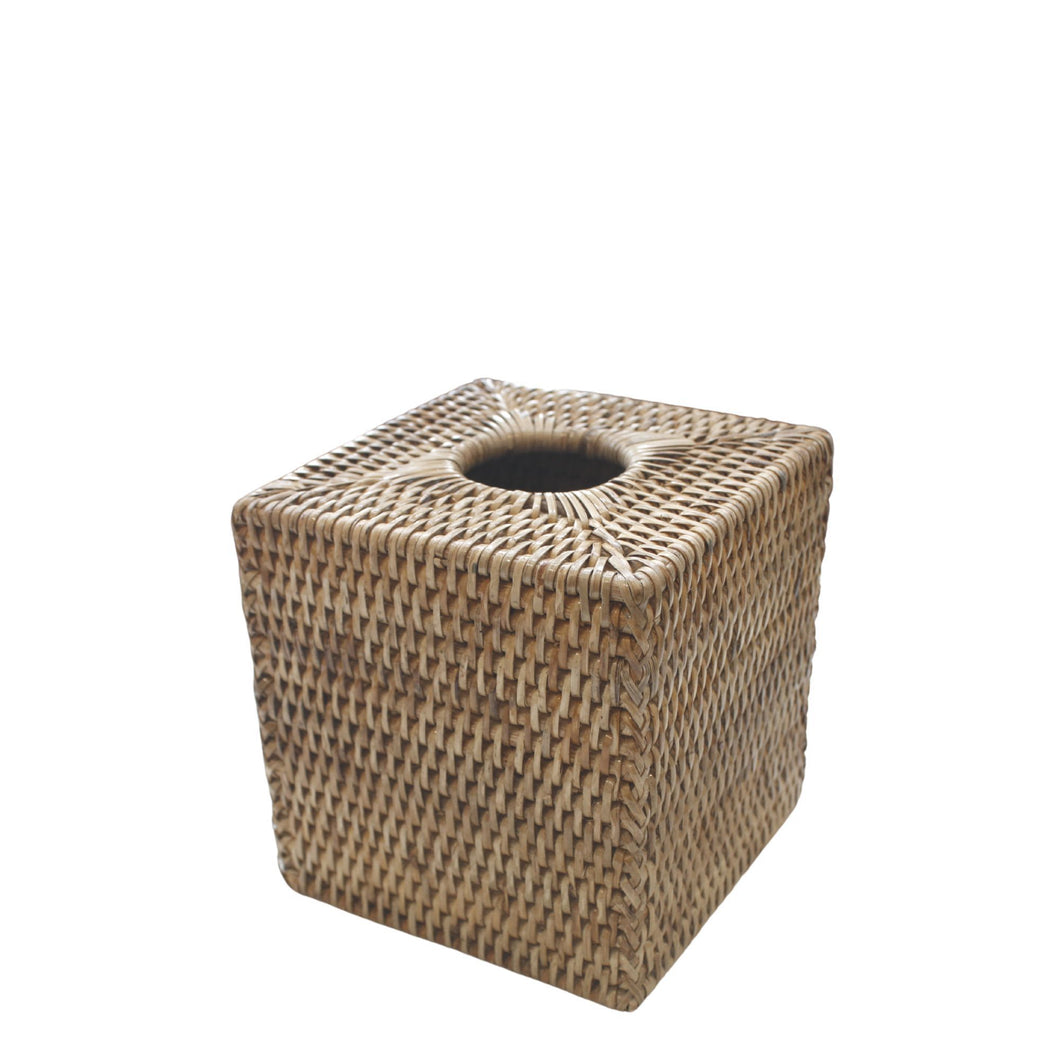 Rattan Tissue Box Square