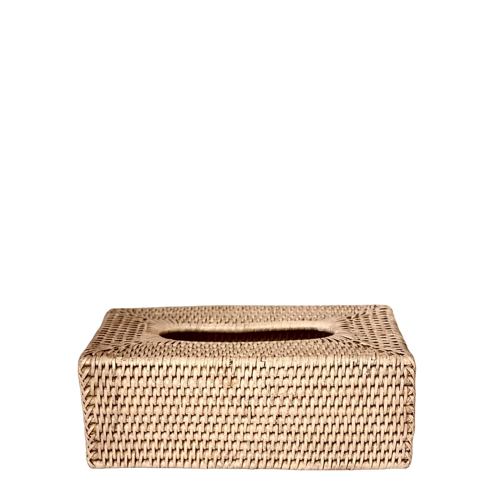 Rattan Tissue Box Rectangle – Northampton-nz