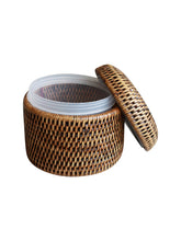 Rattan Jar with lid