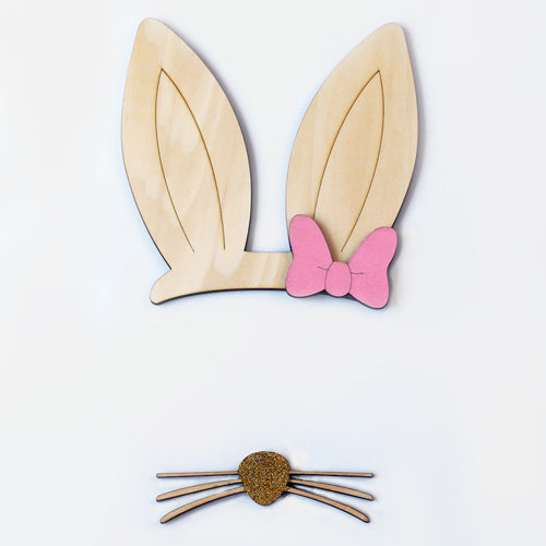 Wooden Bunny Wall Decor