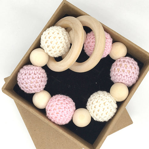 Wooden Crochet Teething Toy