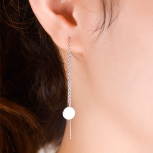 Disc Drop Earrings
