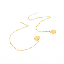Disc Drop Earrings