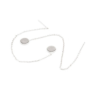 Disc Drop Earrings