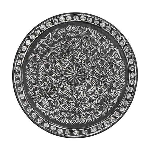 Embossed Black and White Tray