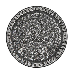 Embossed Black and White Tray