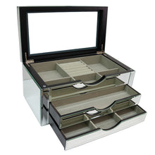 Glass Mirror Jewellery Box