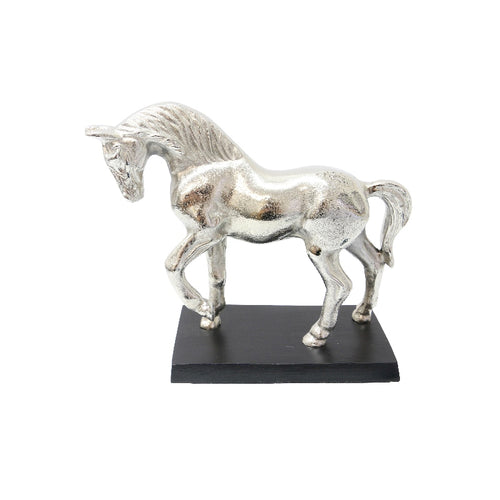 Silver Horse Statue