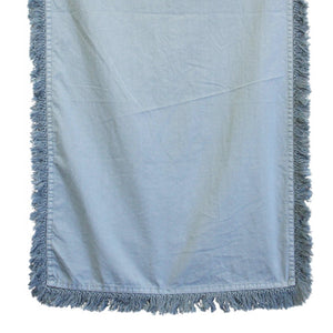 Mist Fringed Table Runner