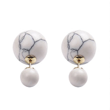 Marble Ball Earrings