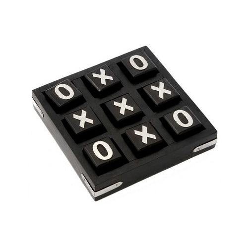 Wooden Tic Tac Toe - Black