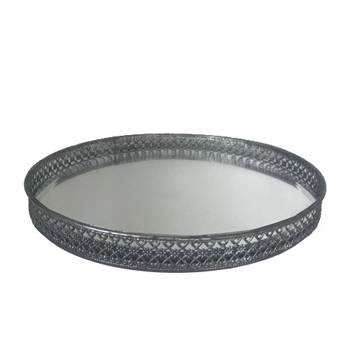 Round Mirror Tray