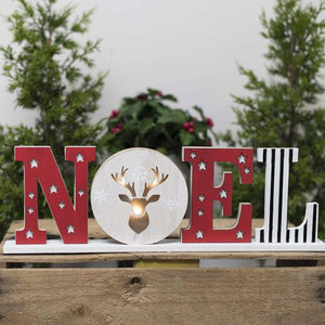 Wooden Noel Light Up Sign