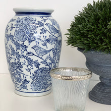 Blue Bird Detailed Vase