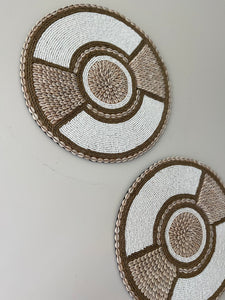 Bead and Shell Wall Decor - Natural